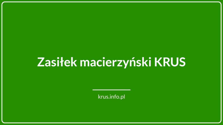 Zasiłek Macierzyński